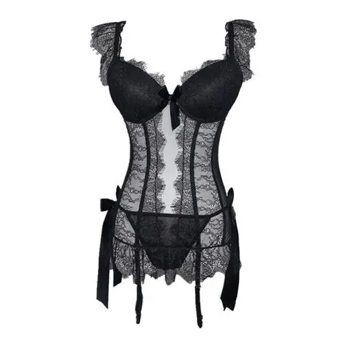 吊襪帶連身束衣